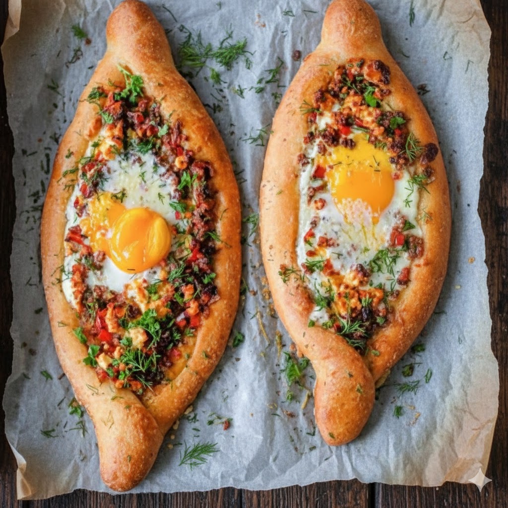 Shakshouka and fresh Naan bread